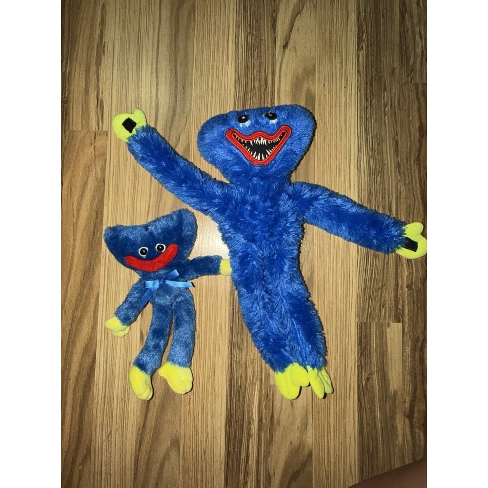 Huggy Wuggy Blue Plush Poppy Playtime Set Of 2